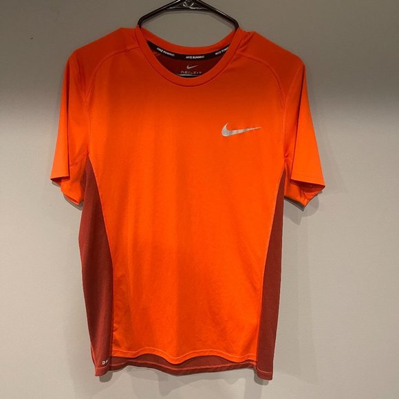 Nike Running Dri-Fit Orange Shirt - Picture 1 of 3